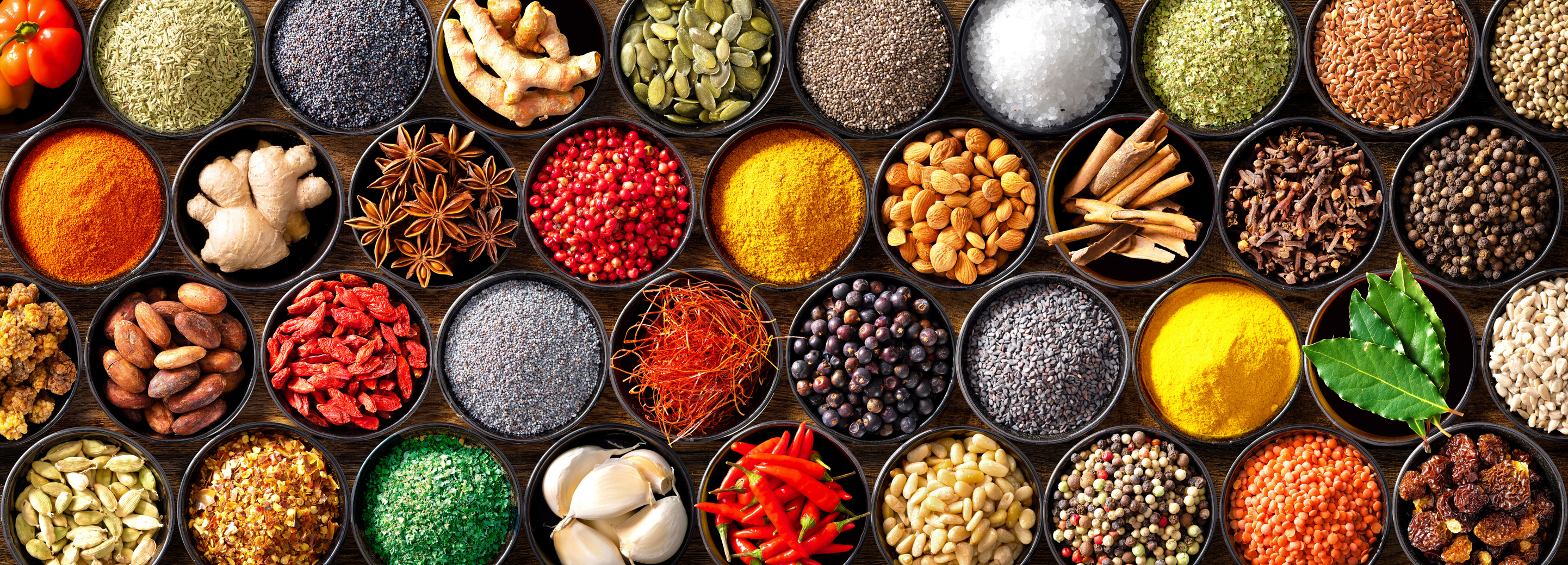 Spices in Bowls