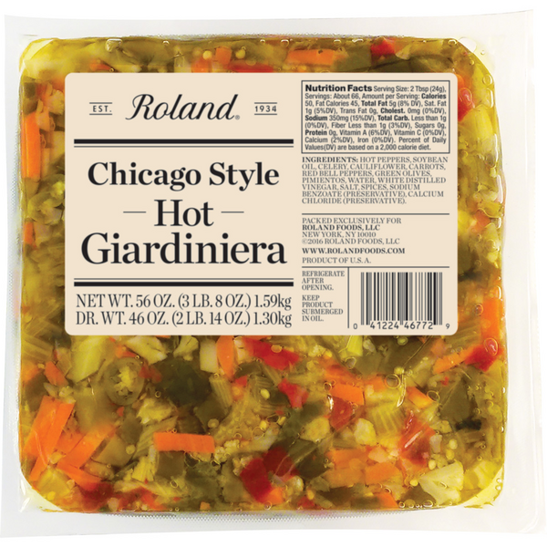 Chicago Style Hot Giardiniera | Our Products | Roland Foods
